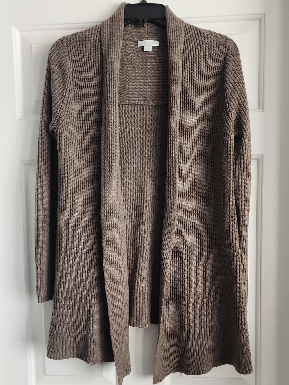 Women’s Open-Front Ribbed Cardigan Sweater - Brown